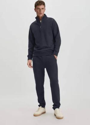 hessnatur Herren Sweathose TRIAS Relaxed aus Bio-Baumwolle - blau - Größe 52