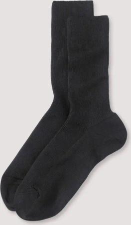 hessnatur Socken im 2er-Pack aus Bio-Baumwolle - schwarz - Größe 36/37