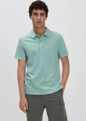 hessnatur Herren Polo Regular aus Bio-Baumwolle - grün - Größe 52