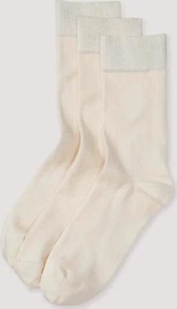 hessnatur Herren Socken im 3er-Pack aus Bio-Baumwolle - weiß - Größe 46-48