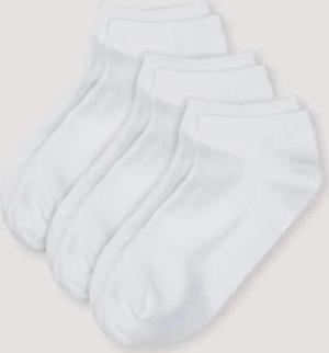 hessnatur Sneakersocke im 3er-Pack aus Bio-Baumwolle - weiß - Größe 46/47