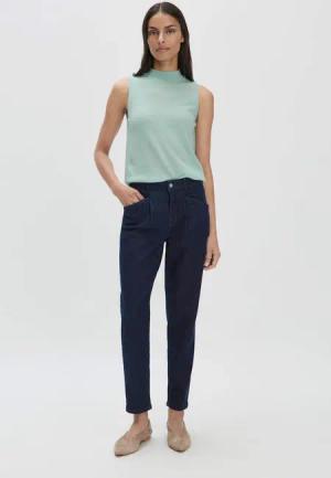 hessnatur Damen Jeans Barrel Leg BETTER RECYCLING aus Bio-Denim - blau - Größe 30/30