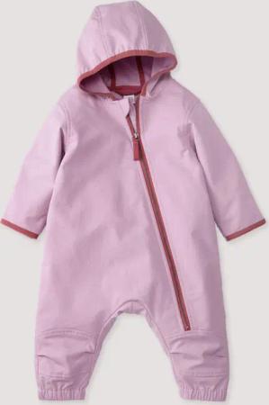 hessnatur Baby Softshell Overall Relaxed aus Bio-Baumwolle - rosa - Größe 98