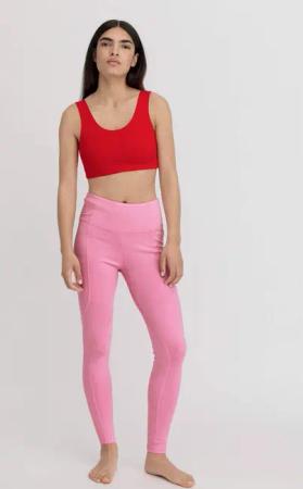 hessnatur Loungewear Leggings Fitted High Waist ACTIVE COMFORT aus TENCEL™ Modal - rosa - Größe M/l