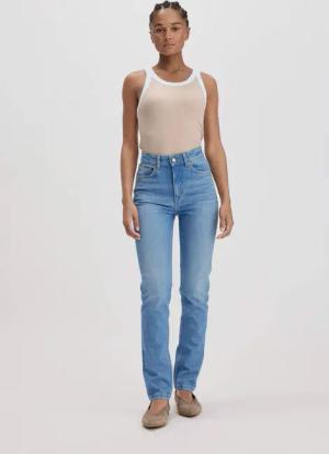 hessnatur Damen Jeans LINN Slim High Rise aus Bio-Denim - blau - Größe 27/30