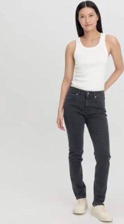 hessnatur Damen Jeans LINN High Rise Slim aus Bio-Denim - schwarz - Größe 27/32