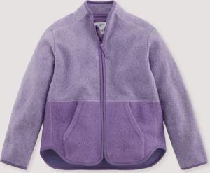 hessnatur Kinder Fleece Jacke Regular BETTER RECYCLING aus Bio-Baumwolle - lila - Größe 158/164