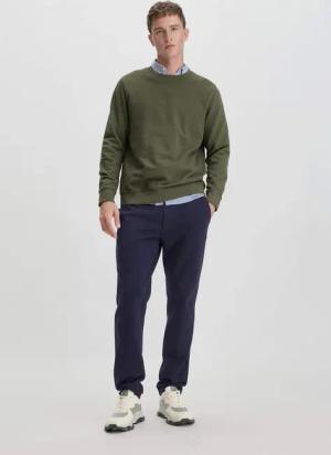hessnatur Herren Hose TINO Regular aus Bio-Baumwolle - blau - Größe 38/32