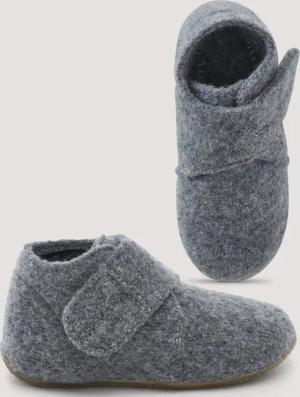 hessnatur Kinderschuhe Wollwalk Hausschuhe aus Merinowolle - grau - Größe 25
