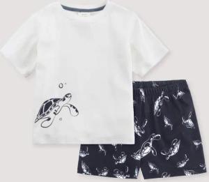 hessnatur Kinder Pyjama Regular aus Bio-Baumwolle - blau - Größe 110/116