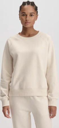 hessnatur Damen Sweatshirt Oversize aus Bio-Baumwolle - natur - Größe S