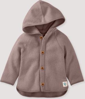 hessnatur Baby Softfleece Jacke Regular aus Bio-Baumwolle - lila - Größe 74/80
