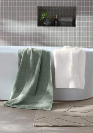 hessnatur Frottier Handtuch aus Bio-Baumwolle - grün - Größe 100x180 cm