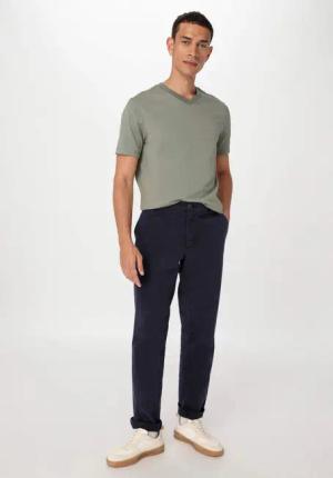 hessnatur Herren Chino LENN Regular aus Bio-Baumwolle - blau - Größe 54