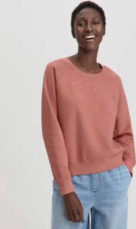 hessnatur Damen Sweatshirt Oversize aus Bio-Baumwolle - braun - Größe S