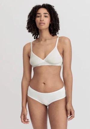 hessnatur Damen Triangel BH bügellos PURE SENSE aus TENCEL™ Modal - weiß - Größe 85A