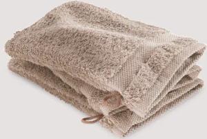 hessnatur Waschhandschuh im 3er-Pack aus Bio-Baumwolle - beige - Größe 15x20 cm