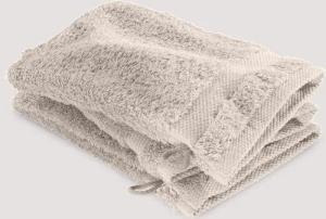 hessnatur Waschhandschuh im 3er-Pack aus Bio-Baumwolle - beige - Größe 15x20 cm