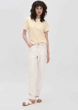 hessnatur Damen Jeans HANNA High Rise Mom aus Bio-Denim mit Hanf - natur - Größe 28/30