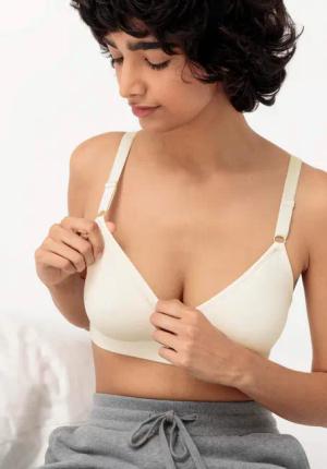 hessnatur Damen Still-Bustier aus Bio-Baumwolle - weiß - Größe M