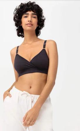 hessnatur Damen Still-Bustier aus Bio-Baumwolle - schwarz - Größe XL