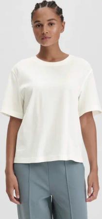 hessnatur Damen Heavy Jersey T-Shirt Oversize aus Bio-Baumwolle - weiß - Größe 40