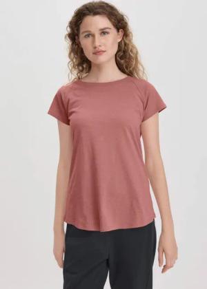 hessnatur Damen Slub Shirt Regular aus Bio-Baumwolle - braun - Größe 40