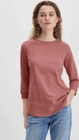 hessnatur Damen Slub Shirt Relaxed aus Bio-Baumwolle - braun - Größe 44