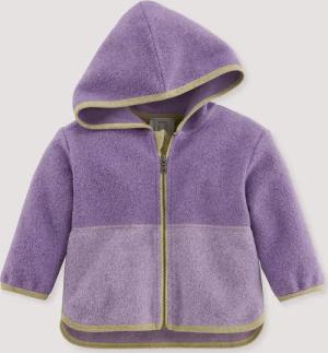 hessnatur Baby Fleece Jacke Regular BETTER RECYCLING - lila - Größe 62/68