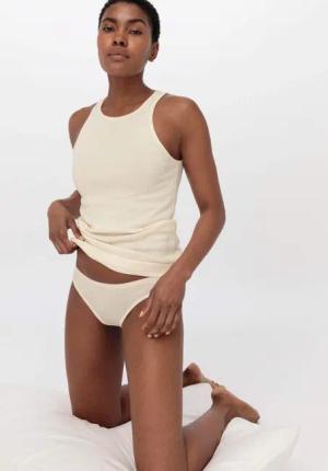 hessnatur Damen Slip Low Cut im 2er-Pack PURE NATURE aus Bio-Baumwolle - natur - Größe 46