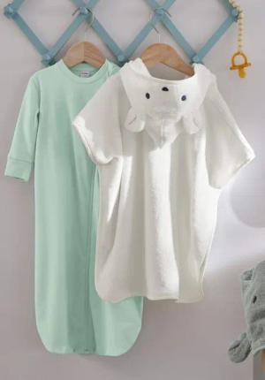 hessnatur Baby Schlafsack aus Bio-Baumwolle - grün - Größe 90 cm