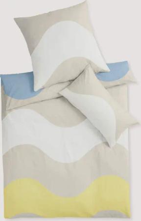 hessnatur Renforcé Bettwäsche-Set NASAREE aus Bio-Baumwolle - beige - Größe 155x220 / 40x80 cm