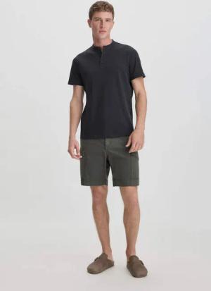 hessnatur Herren Cargo Shorts Relaxed aus Bio-Baumwolle - grün - Größe 31
