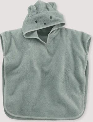 hessnatur Baby Frottee Poncho aus Bio-Baumwolle - grün - Größe Gr. 2 ( 92/ 104)