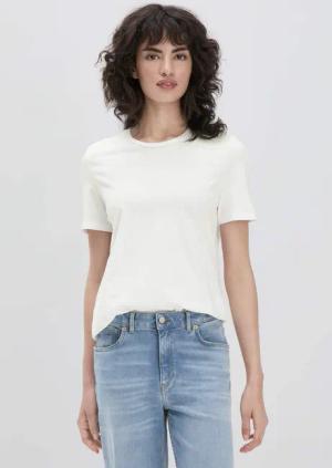 hessnatur Damen T-Shirt Regular aus Bio-Baumwolle - weiß - Größe 34