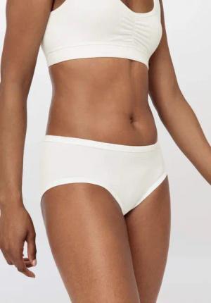 hessnatur Damen Panty Low Cut PURE BALANCE aus Bio-Baumwolle und TENCEL™ Modal - weiß - Größe 34