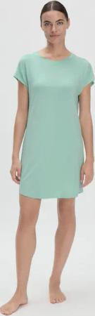 hessnatur Damen Nachthemd Regular PURE FLOW aus TENCEL™ Modal - grün - Größe 42