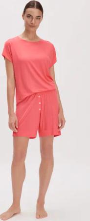 hessnatur Damen Schlafshorts Regular PURE FLOW aus TENCEL™ Modal - rot - Größe 36