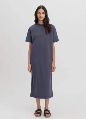 hessnatur Damen Loungedress Relaxed aus Bio-Baumwolle mit Kapok - lila - Größe 38