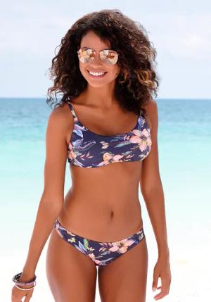 LASCANA Bikini-Hose Damen anthrazit-bedruckt Gr.38