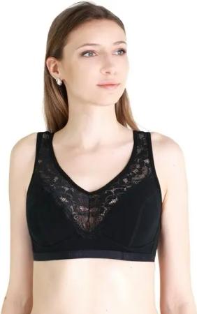 SERGE Bügelloser BH Entlastungs Bustier BH mit Spitze (Set, 1-tlg) Basic Dessous