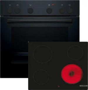 BOSCH Elektro-Herd-Set HEF010BA1 + NKN645GA2E, mit nachrüstbar, Schnellaufheizung, Halogen-Innenbeleuchtung, Restwärmeanzeige