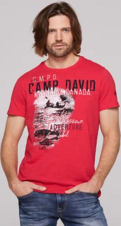 CAMP DAVID T-Shirt, mit großem Logoprint