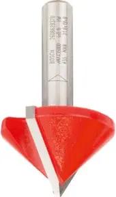 Bosch V-Nutfräser Expet for Wood mit 8 mm Schaft D 31,8 mm L 19 mm G 51 mm 90°