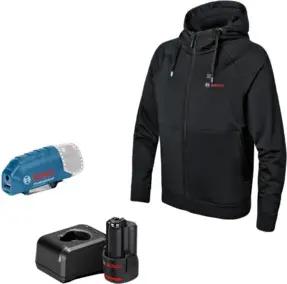 Bosch Beheizbare Kleidung GHH 12+18V XA: Akkuadapter, Ladegerät, 1x Akku, Gr. 3XL
