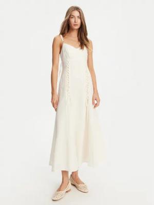 TWINSET Sommerkleid 251TT2070 Écru Regular Fit