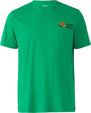 s.Oliver T-Shirt mit Papaya-Print, Relaxed Fit