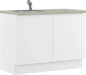 IMPULS KÜCHEN Mehrzweckschrank-Set "Warschau", (6 St., Spülenschrank und Wäschekorbschrank, Breite 120 cm), Vielfältige Varianten verfügbar; kombinierbar mit anderen Artikeln