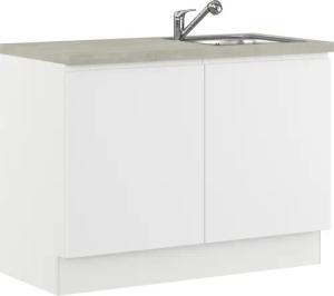 IMPULS KÜCHEN Mehrzweckschrank-Set "Warschau", (6 St., Spülenschrank und Wäschekorbschrank, Breite 120 cm), Vielfältige Varianten verfügbar; kombinierbar mit anderen Artikeln