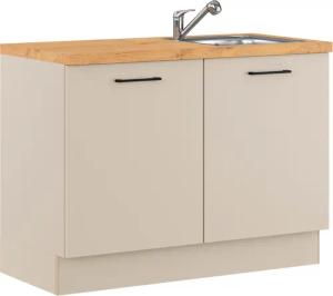 IMPULS KÜCHEN Mehrzweckschrank-Set "Warschau", (6 St., Spülenschrank und Wäschekorbschrank, Breite 120 cm), Vielfältige Varianten verfügbar; kombinierbar mit anderen Artikeln